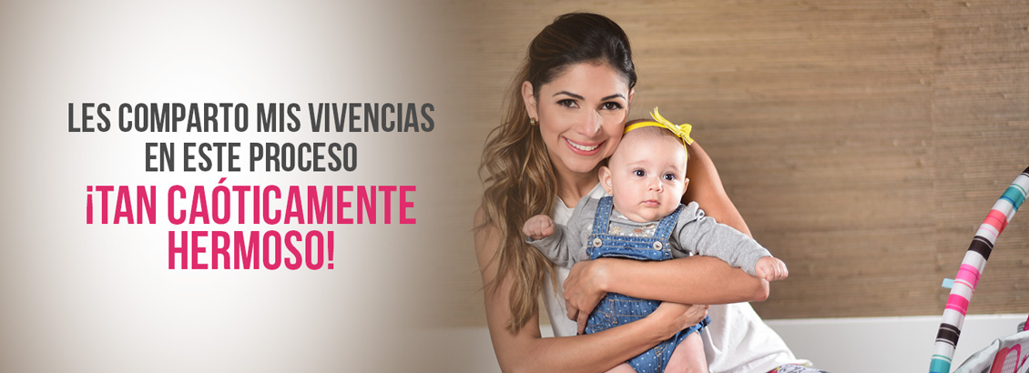 Katy Ferrer Sonriendo con Catalina en Brazos Mientras Vive su Proceso Caóticamente Hermoso de Ser Mamá